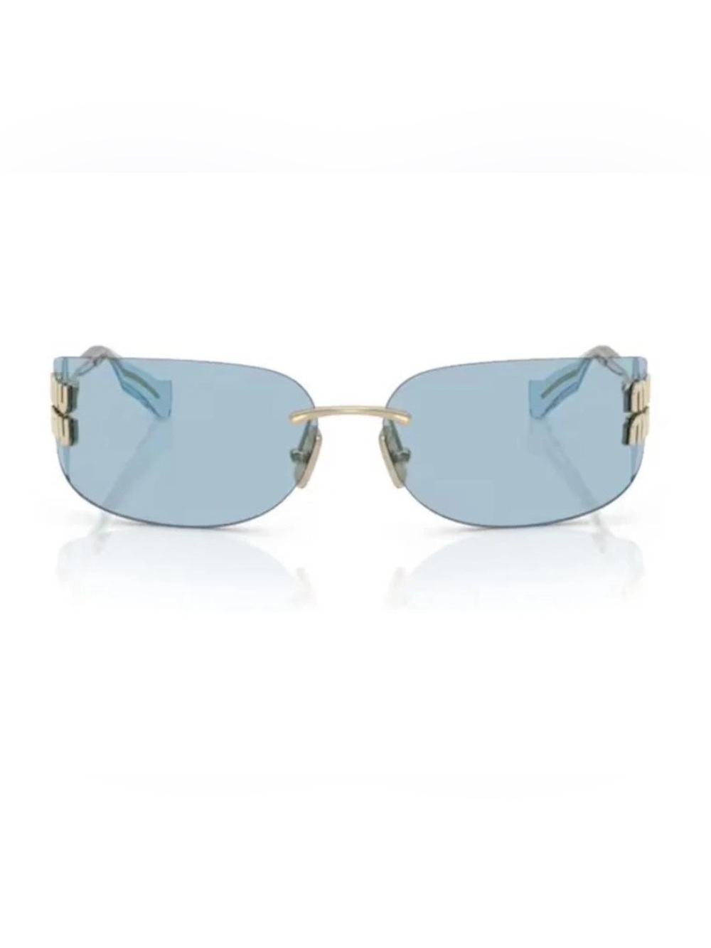 Miu Miu aube 75 blue tinted sunglasses - Picture 4 of 7